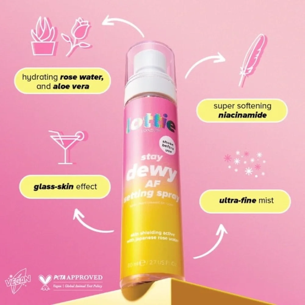 Lottie London Stay‎ Dewy AF Makeup Setting Spray
